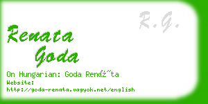 renata goda business card